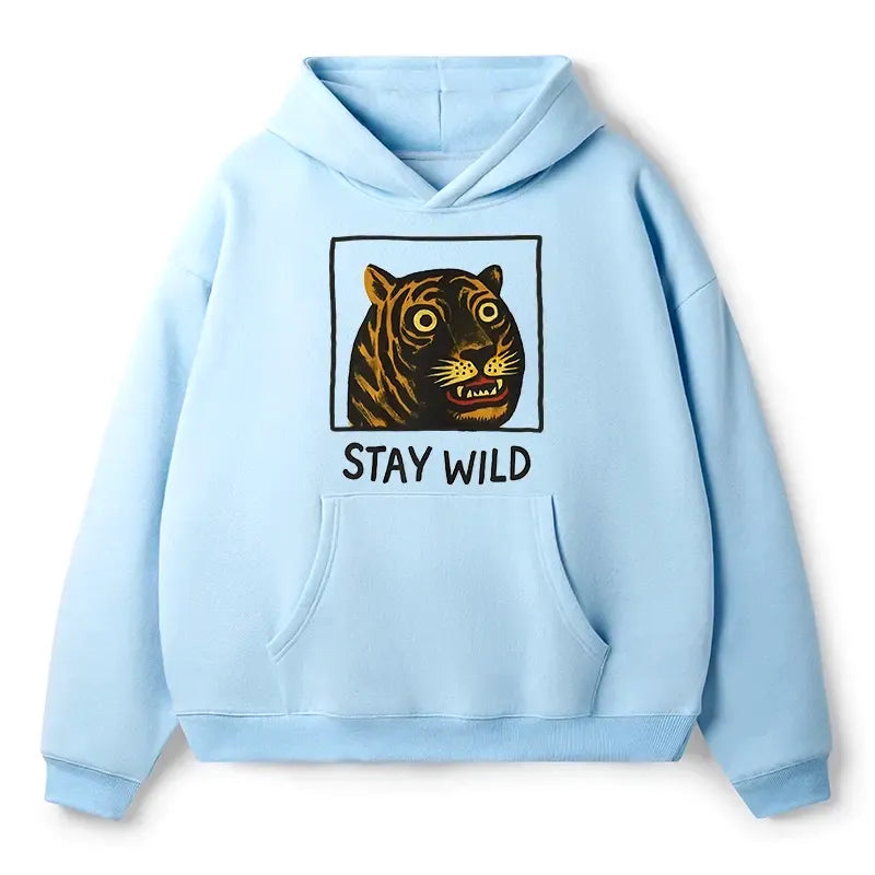 Kyoto-Lion Silly And Cute Tiger Adult Fleece Hoodie