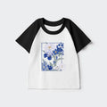 Soft cotton kids raglan tee for gift