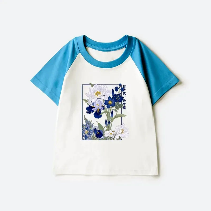 Japanese kids raglan t-shirt for everyday wear