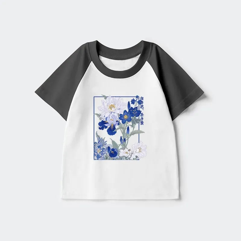Japanese kids raglan t-shirt for everyday wear