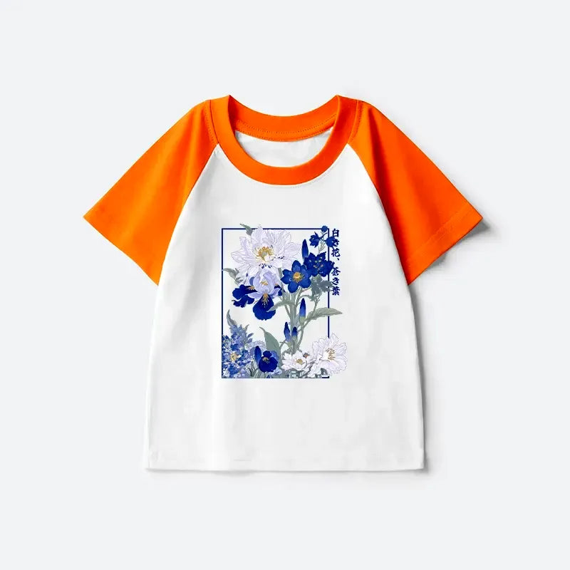 Japanese kids raglan t-shirt for everyday wear