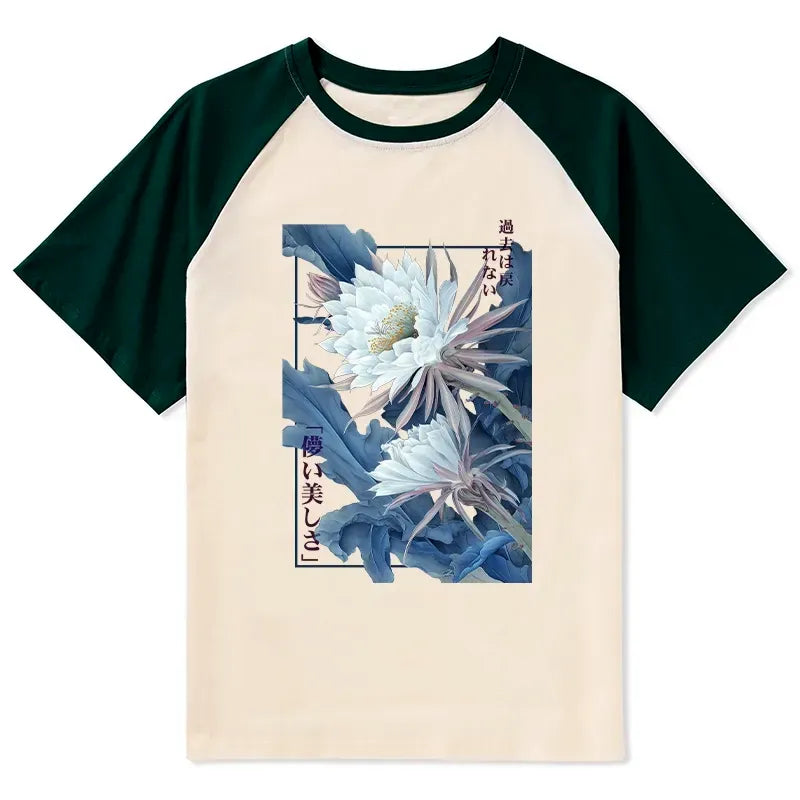 Kyoto-Lion Unisex Raglan T-shirt for Summer