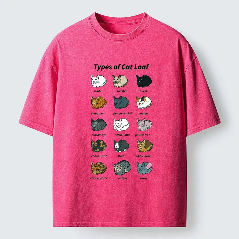 Japanese Cat Bread T-Shirt for Daily Wear