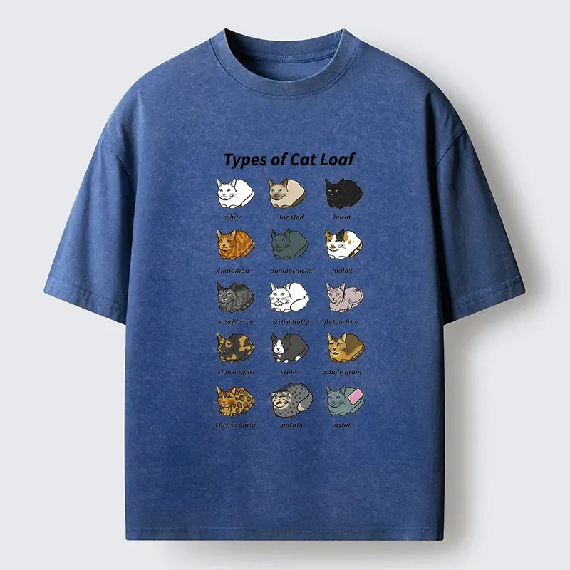 Japanese Cat Bread T-Shirt for Daily Wear