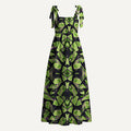 Tie Shoulder Maxi Dress for Daily Wear
