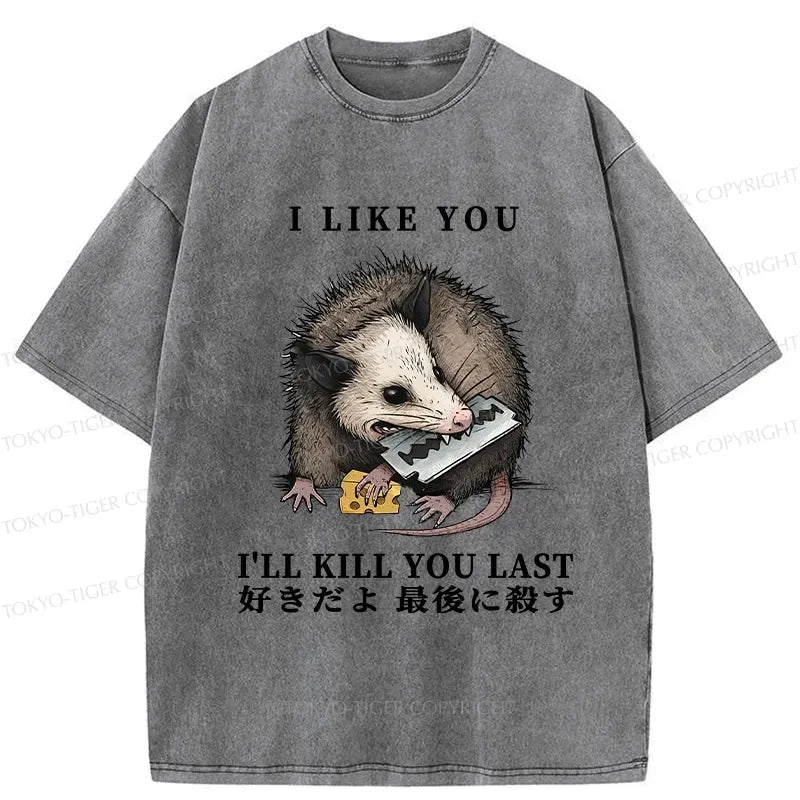 Kyoto-Lion I Like You And I'll Kill You Last Washed T-Shirt