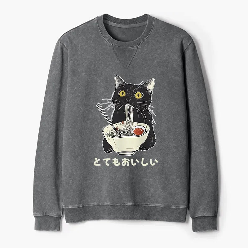 Kyoto Lion Cat Ramen Pullover