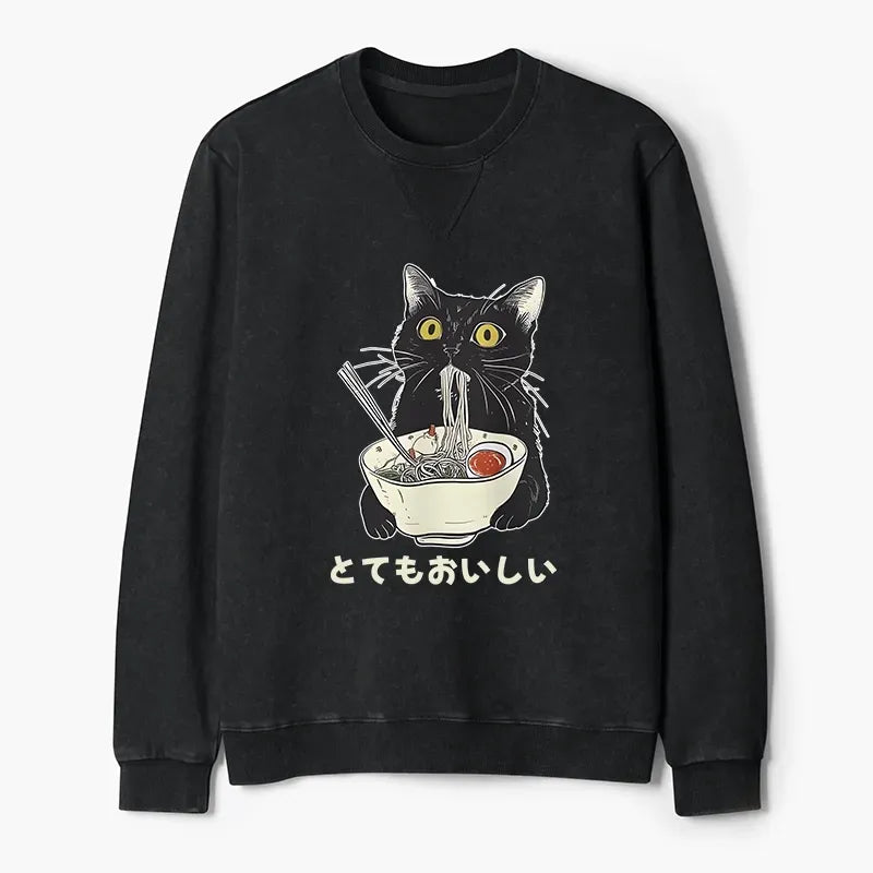 Kyoto Lion Cat Ramen Pullover