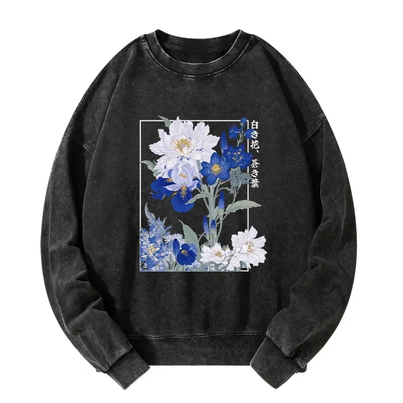 Japanese Washed Sweatshirt for Daily Wear