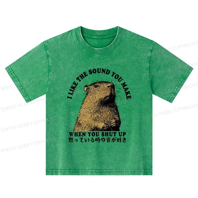 Japanese kids washed t-shirt for daily wear