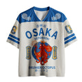Japanese Retro Octopus Mesh Jersey for Spring