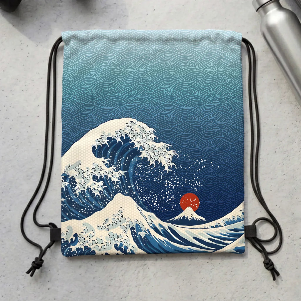 Japanese Ukiyo-e Backpack for Summer
