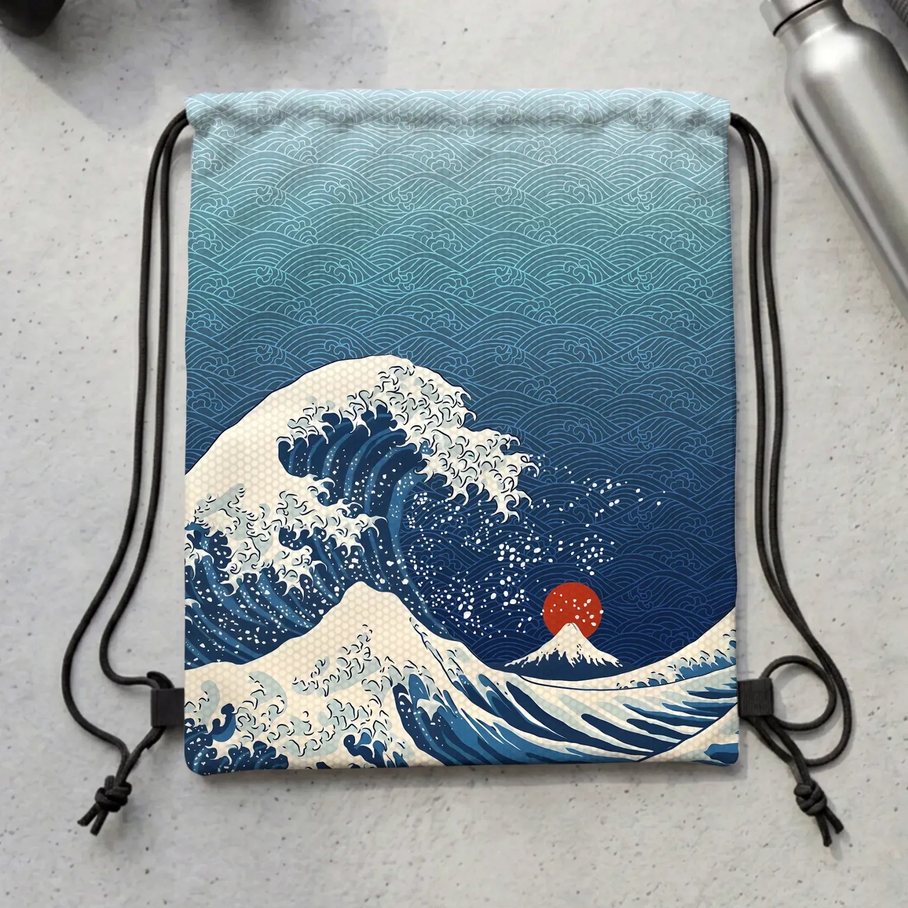 Japanese Ukiyo-e Backpack for Summer