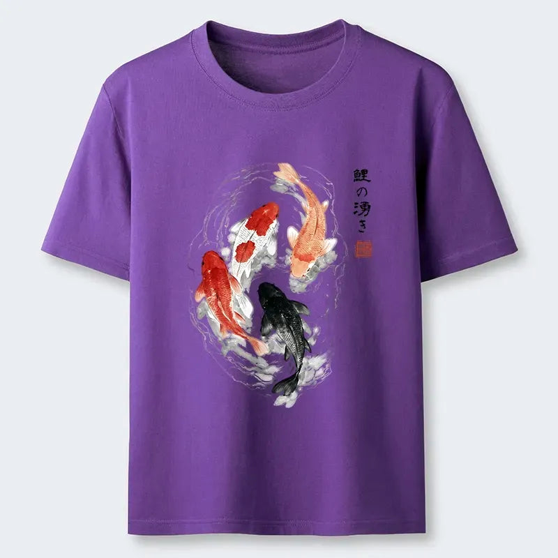Japanese Koi Fish T-Shirt for Daily Wear