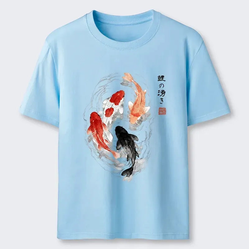 Japanese Koi Fish T-Shirt for Daily Wear