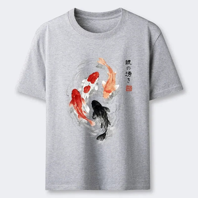 Japanese Koi Fish T-Shirt for Daily Wear