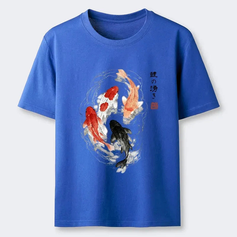 Traditional Ink Style Koi Tee On Sale