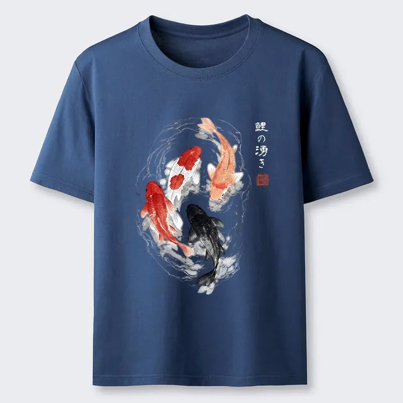 Traditional Ink Style Koi Tee On Sale