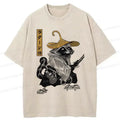 Ukiyo-e Samurai Raccoon Tee for Casual Wear