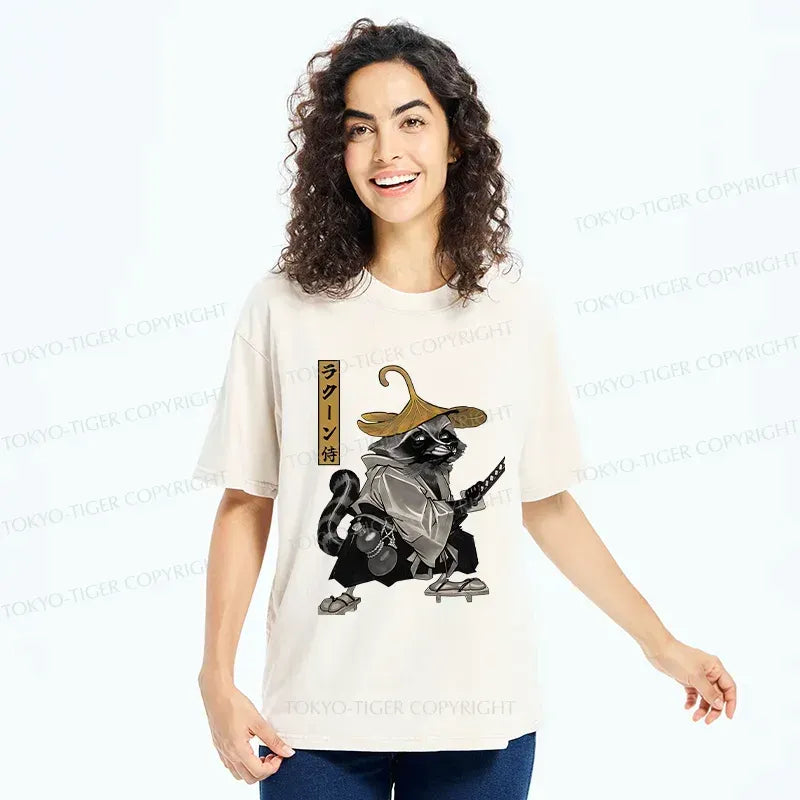 Vintage Raccoon Graphic Tee Gift for Her