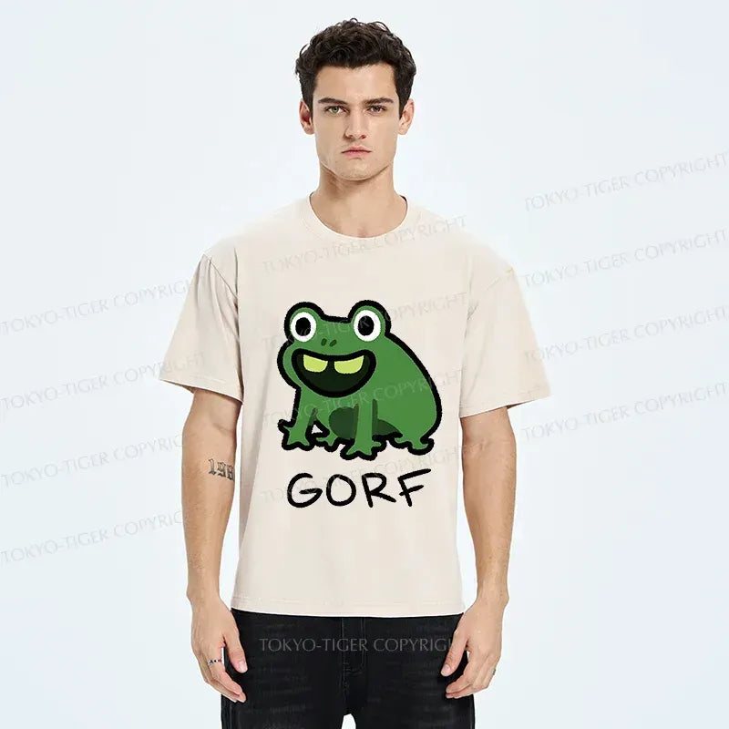 Kyoto-Lion GORF Funny Washed T-Shirt