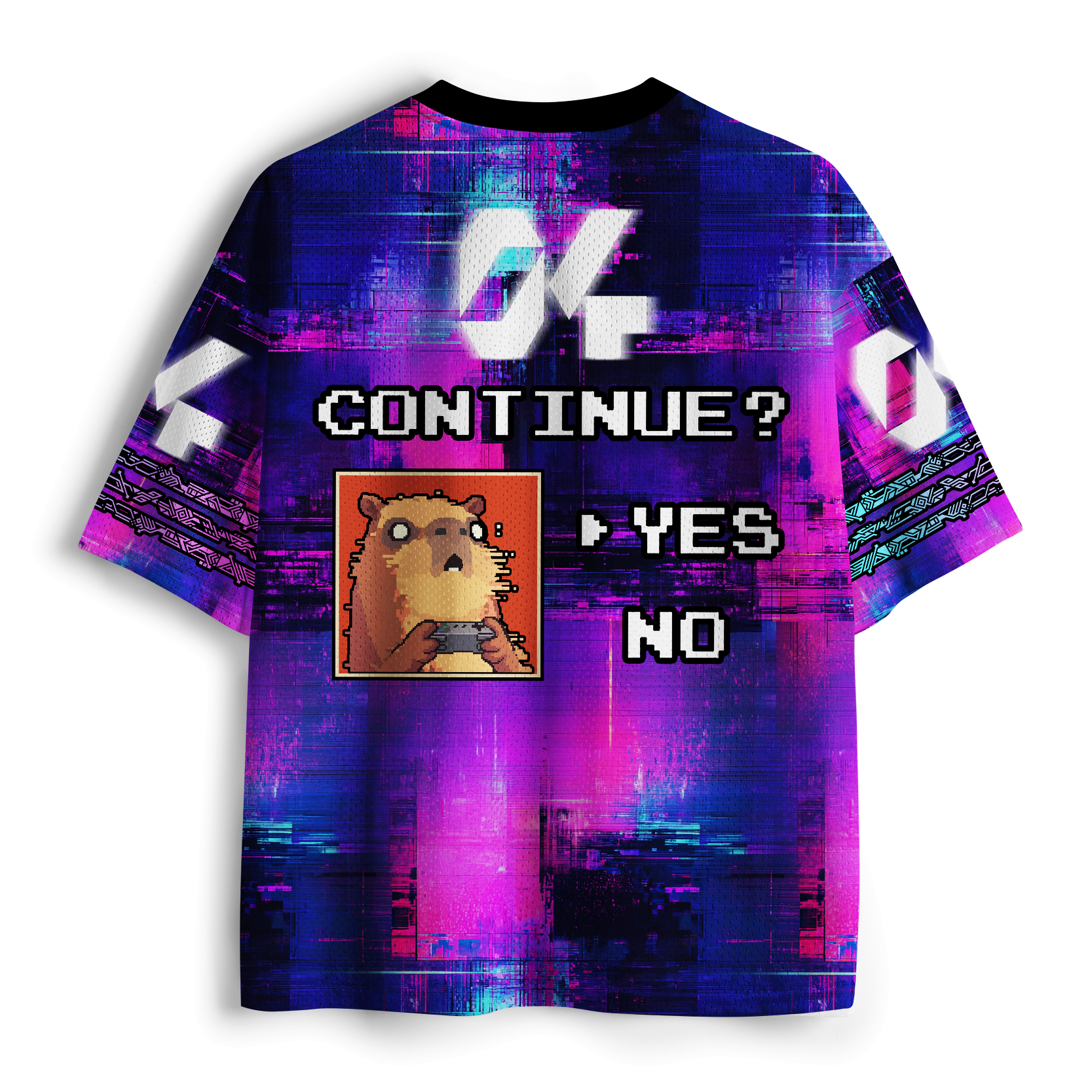 unisex cyberpunk capybara shirt for streetwear