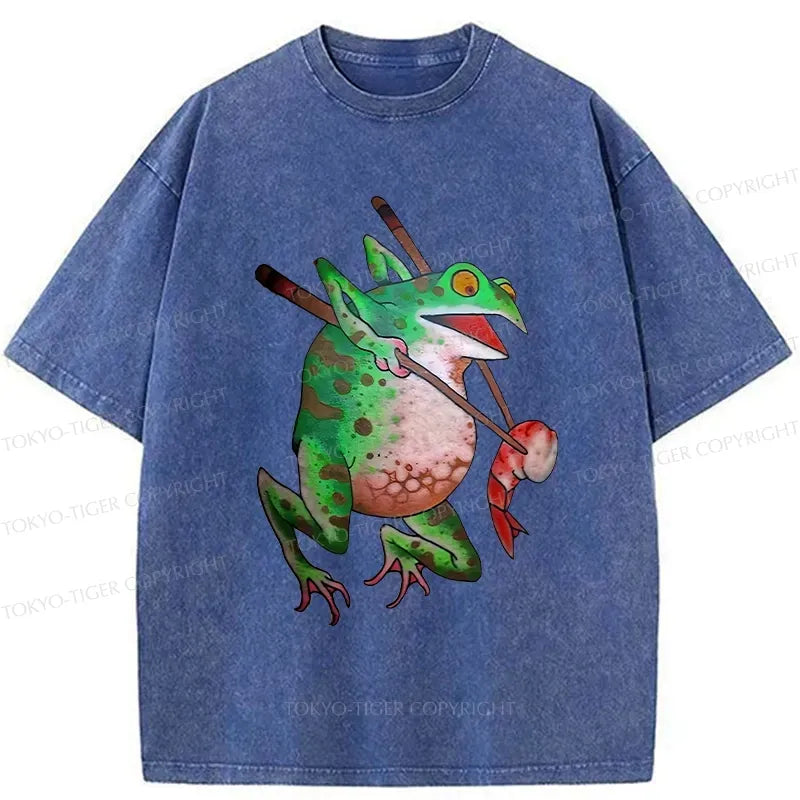 Kyoto-Lion Funny Frog T-Shirt Free Shipping
