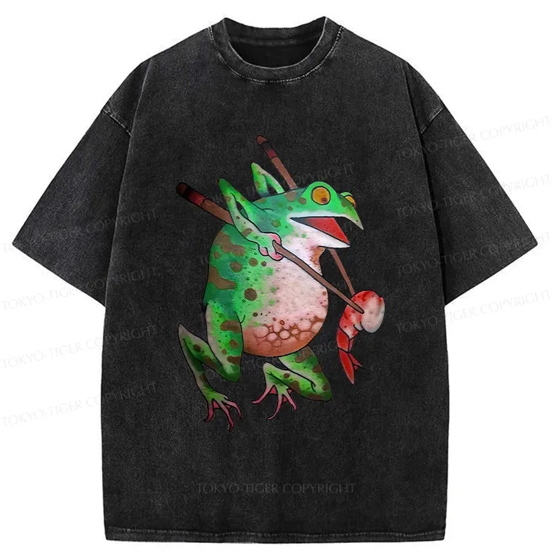 Kyoto-Lion Funny Frog T-Shirt Free Shipping