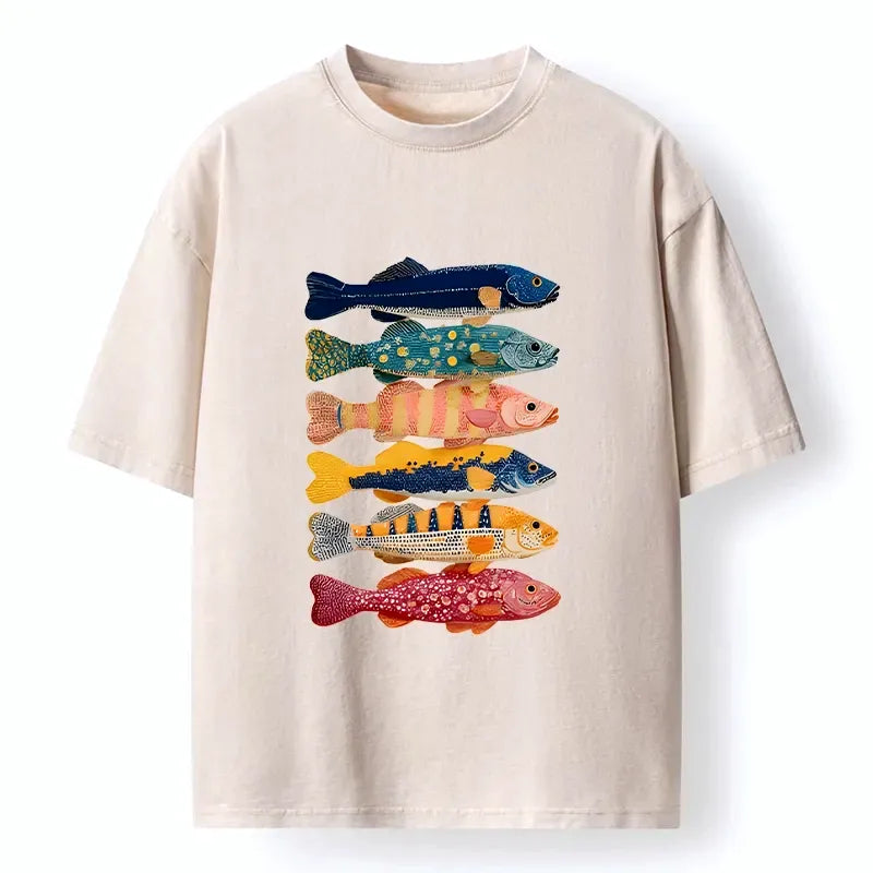 Trendy Japanese art t-shirt for summer