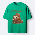 Japanese washed t-shirt for daily wear