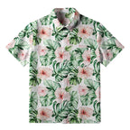 Unisex cotton shirt with Japanese art