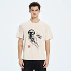 Japanese Ink Wash Unisex T-Shirt for Daily Wear