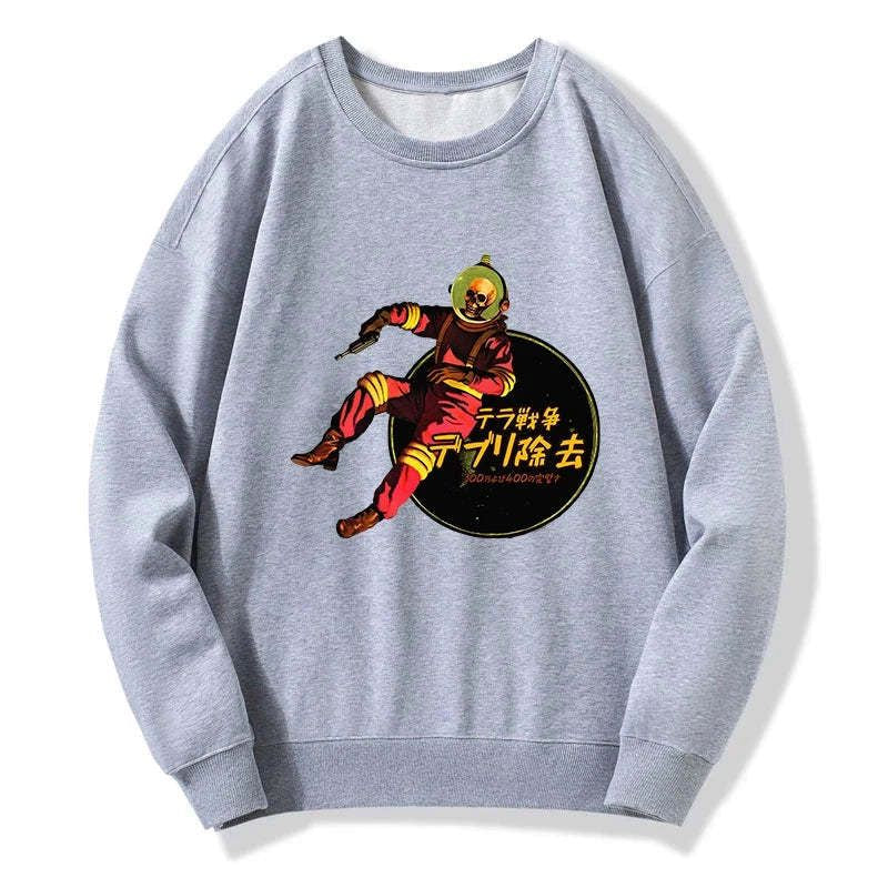retro japanese culture sweatshirt for streetwear