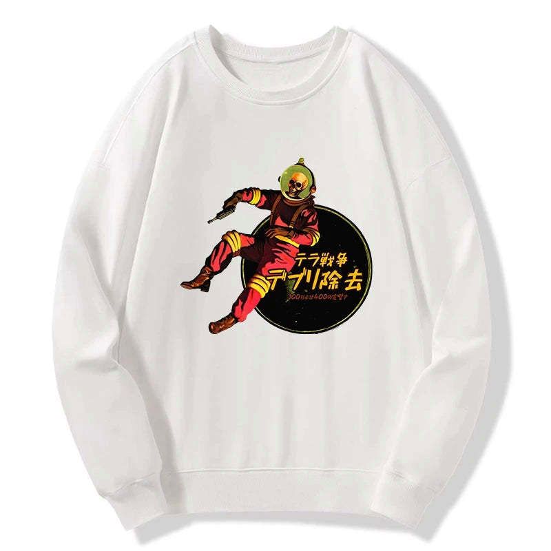 retro japanese culture sweatshirt for streetwear