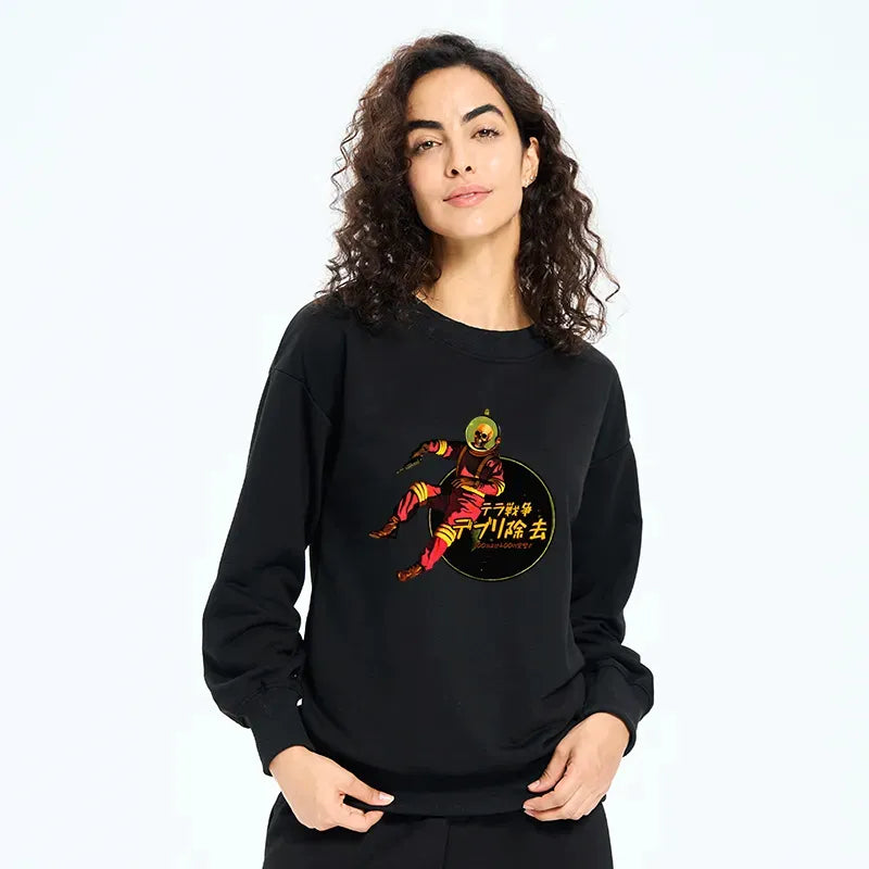 Kyoto-Lion Skeleton Astronaut Sweatshirt