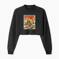 Japanese Vintage Crop Sweatshirt On Sale