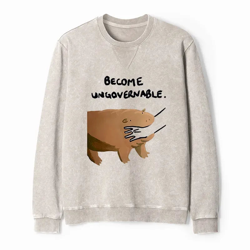 Kyoto Lion Vintage Washed Sweatshirt Best Seller
