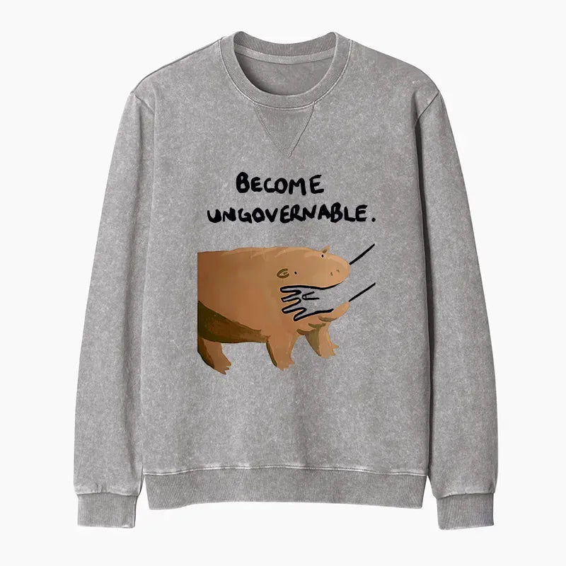 Kyoto Lion Vintage Washed Sweatshirt Best Seller