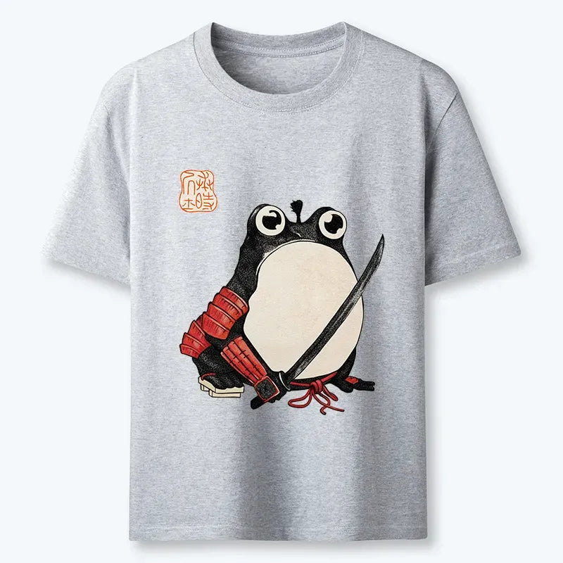 silly japanese ukiyo-e frog tee casual wear