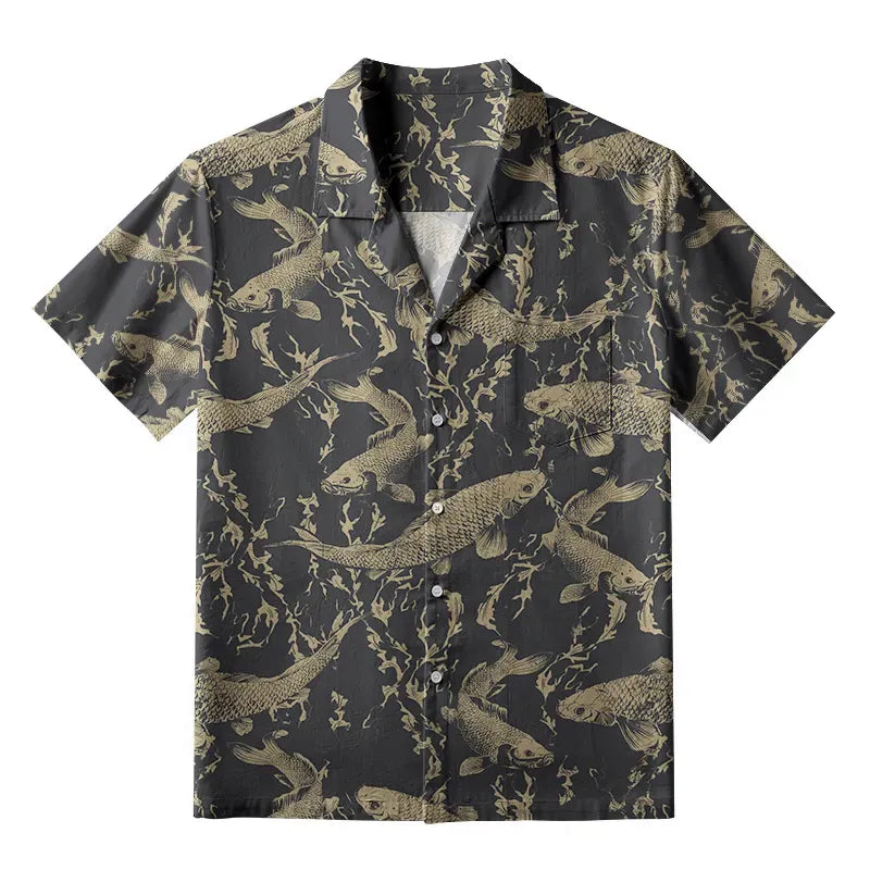 Kyoto Lion Hawaiian Shirt for Vacation