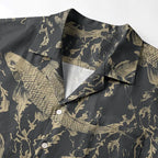 Kyoto Lion Hawaiian Shirt for Vacation