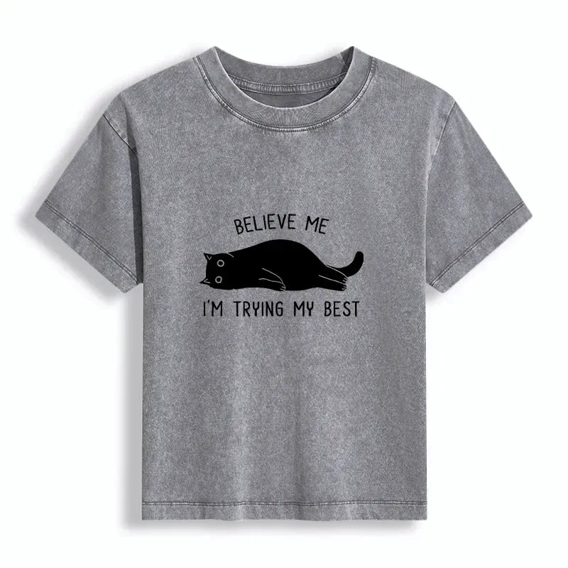 Kyoto-Lion When Life Is Hard Nap First Women's Washed T-shirt