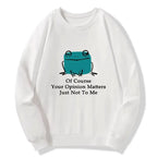 Kyoto-Lion Cool Frog Unbothered By Others Opinions Classic Sweatshirt