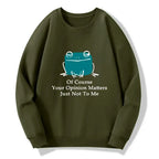 Kyoto-Lion Cool Frog Unbothered By Others Opinions Classic Sweatshirt