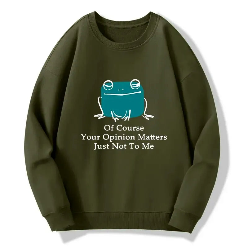 Kyoto-Lion Cool Frog Unbothered By Others Opinions Classic Sweatshirt