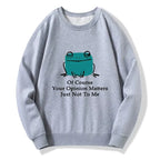 Kyoto-Lion Cool Frog Unbothered By Others Opinions Classic Sweatshirt