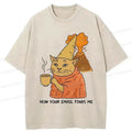 Kyoto-Lion Funny Cat T-Shirt on Sale