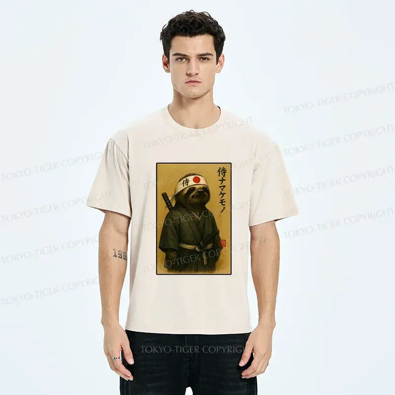 Japanese Samurai Sloth T-Shirt for Summer