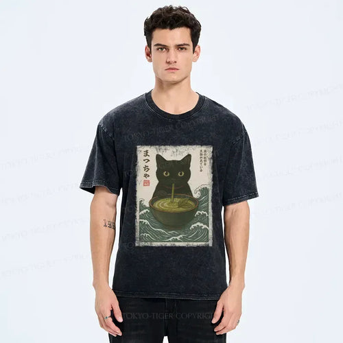 Ukiyo-e Matcha Wave Unisex Tee