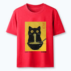 Black Cat Ramen T-Shirt Gift Idea